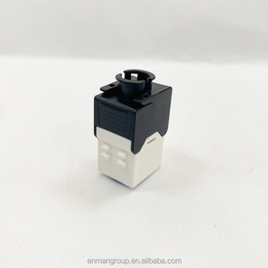 Jack Keystone RJ45 Cat 6 Cat 6A UTP Ultra Corti da 31,8mm, Jack Modulari Ethernet Senza Attrezzi con Copertura Antipolvere - Product Image 4