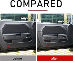 Chất Liệu Sợi Carbon Cửa Ô Tô Viền Bộ Miếng Dán Cho Dodge Challenger 2008-2014 Phụ Kiện Chống Thấm Nước Sáng Tạo Mới Sửa Đổi - Product Image 5