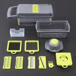 Multi-function Mandoline <b>Vegetable</b> Slicer With Drain Basket - Product Image 2