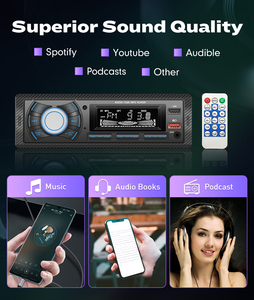 Radio de Coche 1 Din, Reproductor <span class=keywords><strong>MP3</strong></span>, Sintonizador FM Estéreo, USB, <span class=keywords><strong>Audio</strong></span> para Coche, Estéreo, SD, TF, USB, Reproductor Multimedia, Autoradio, Control Remoto, Bluetooth - Product Image 6