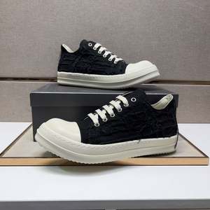 Zapatillas de Hombre de Alta Calidad, Estilo Europeo Americano, Primavera Verano, Lona, Bajas, de Boca Poco Profunda, para Caminar - Product Image 1