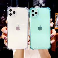 Étui de téléphone bleu néon fluorescent pour iPhone 16 15 14 13 12 11 Pro Max Mini Xr Xs Max Fundas