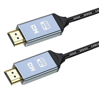 Cable Xput de 2m con Revestimiento de PVC Dorado, 18Gbps, 4K Ultra HD, 60Hz, Macho-Macho, para Reproductor de DVD, PS4, Computadora, Monitor de Cine en Casa