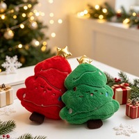 Boneka Pohon Natal Lucu untuk Bayi, Mainan Boneka Pohon Natal Lembut, Bantal Pohon Natal Imut untuk Hadiah Anak dan Dekorasi Rumah