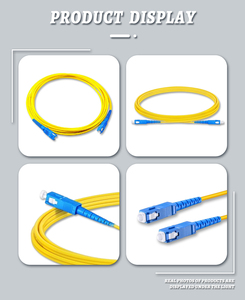Cable de Fibra Óptica de Alto Rendimiento y Baja Pérdida, 2.0mm PVC, Monomodo, SC/UPC a SC/UPC, para FTTH, POE, GPRS, Redes de Telecomunicaciones - Product Image 2