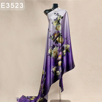 Tissu en Soie de Mûrier 100% Imprimé Numérique Tendance pour Kaftans, Chemises et Robes de Mariage