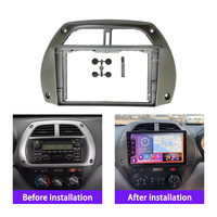 Lecteur DVD de voiture personnalisé Meihua, kits de cadre de 9 pouces pour l'intérieur de TOYOTA RAV4 avec faisceau de câblage, accessoires de pièces automobiles