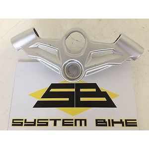 Morsetto per manubrio moto System Bike in alluminio argento da 22 mm, universale - Product Image 1