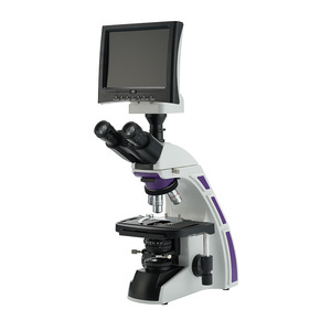 Display professionale da 8 pollici microscopio biologico attrezzatura da laboratorio veterinario con tripletta binoculare incernierata per esperimenti - Product Image 1