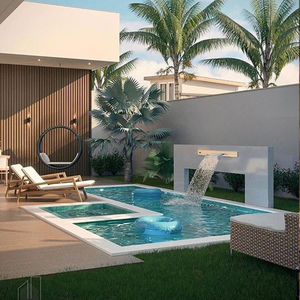 Piscina prefabricada de fibra de vidrio para adultos, cascada de China - Product Image 3