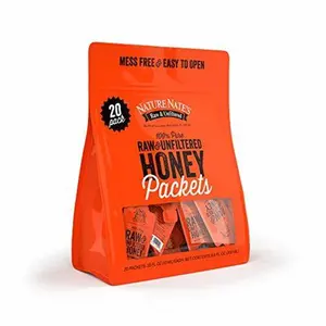 33盎司100微米Pa/ny/cpp哑光Fisnish咖啡粉蜂蜜包装拉链小袋平底包装袋，带透明窗口