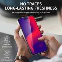 Protection d'écran en verre trempé 2.5D 9H pleine couverture pour iPhone 16 Pro Max, protecteur d'écran transparent en verre pour iPhone 16, film pour iPhone 16