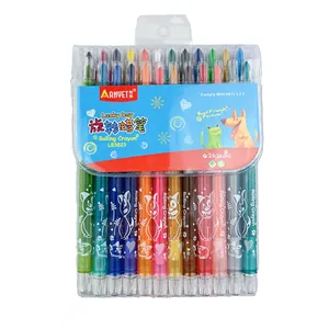 24色蜡笔绘图笔多色无毒定制蜡笔学校办公室多色蜡笔