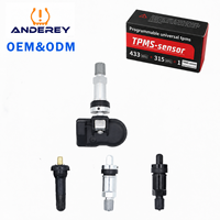 Sensor TPMS Universal Programable ANDEREY, 433/315 MHz, Chip de Doble Banda, Sensor de Presión de Neumáticos para Monitoreo Inteligente de Vehículos