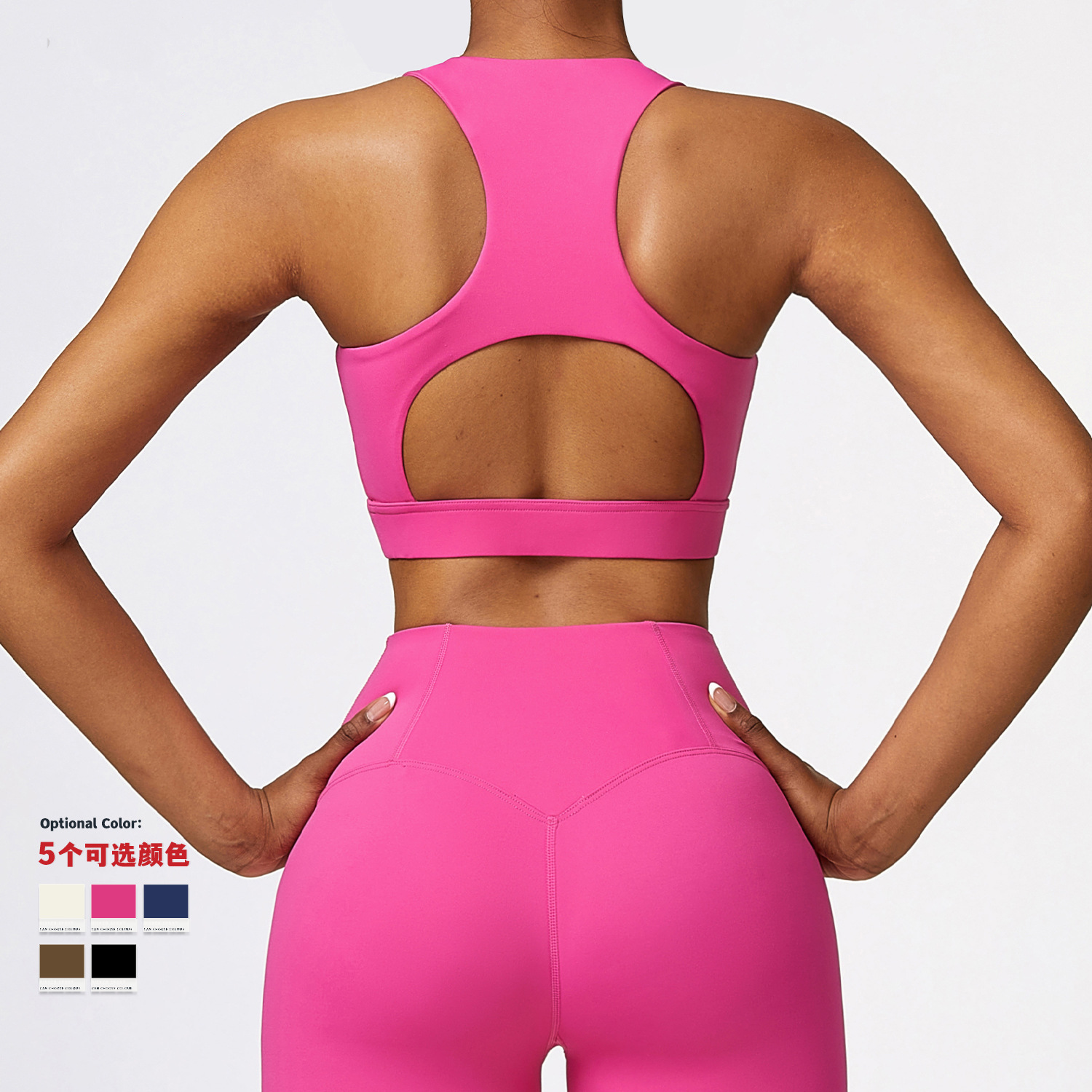 Women's Recycled Crop Top Vest Custom Blank Recycled Material Sports Bra Tight Fitness Yoga Bra for Women