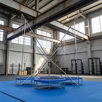 Trampoline à bungee YiBei en acier inoxydable moderne, design spacieux pour un plaisir maximal dans les parcs d'attractions, certifié CE