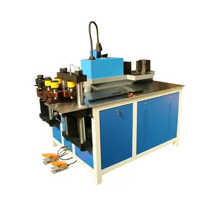Separación de alta calidad 3 en 1 máquina de procesamiento de barras colectoras CNC hidráulicas barra de cobre punzonadora dobladora de corte