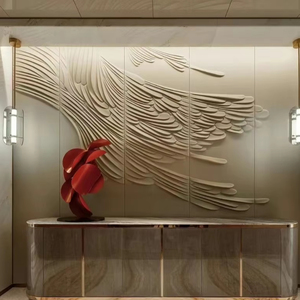 Современная 3D кожа резные стеновые панели для дома или отеля высокого качества водонепроницаемый 3D фон элегантные декоративные настенные - Product Image 1