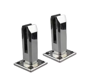 304 ו 316 נירוסטה מרובע זכוכית מרובעים קיר סנדוויץ 'קיר משמשים התקנת מעקות וקירות מדרגות - Product Image 1