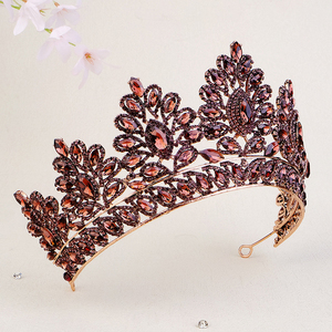 Couronnes de <span class=keywords><strong>Mariage</strong></span> en Cristal pour Femmes, Grandes Diadèmes de Princesse en Strass pour Reines, Ornements de Cheveux de <span class=keywords><strong>Luxe</strong></span> en Alliage – Vente en Gros - Product Image 4