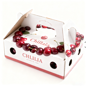 Boîte d'emballage personnalisée pour cerises, boîte à fruits, boîte en carton pour supermarché, boîte d'affichage en papier, gaufrage pour magasin de détail, boîtes pour légumes - Product Image 3