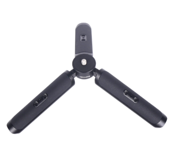 Mechrig Black Aluminum Alloy Professional Holder Tripod Stand with Adjustable Extension Pole & 1/4" Screw Mount for Phone Go Pro