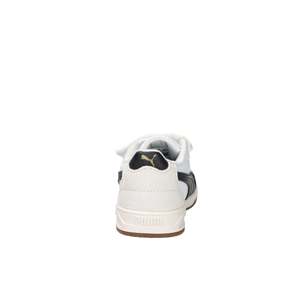 Baskets Puma pour enfants, blanc et noir, talon de 2 cm, fermeture Velcro, chaussures en toile tendance - Product Image 3