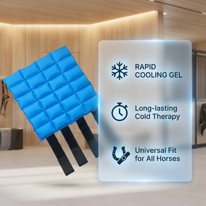 Botas de gel refrigerantes para caballos con bolsa de transporte para hólices, tobillos, rodillas y pezuñas, suministros de equino, terapia y cuidado. - Product Image 3