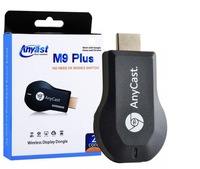 AnyCast M9 M100 Plus 1080P HD Adaptador Inalámbrico para Duplicar Pantalla, Dongle Miracast para Windows, Smartphone, HDMI, WiFi, Pantalla para TV, Cable Box
