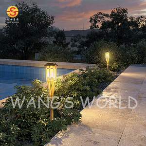 Bamboo Pole Flame Garden Lawn Chiếu Sáng Ngọn Đuốc Năng Lượng Mặt Trời Đèn Cọc Ngoài Trời Đèn Sân Vườn Cảnh Quan Không Thấm Nước - Product Image 4