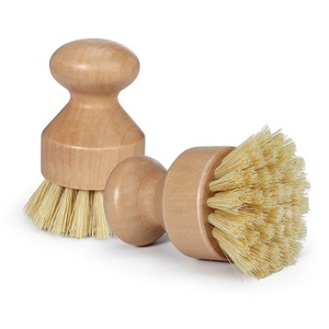 Masthome <span class=keywords><strong>Eco</strong></span>-Friendly 5pcs Pennello Da Cucina Set Tutto Naturale In Fibra di pavimento In Legno Piatto di Verdure Bottiglia Pennello Piatto Sisal Spazzola di pulizia - Product Image 4