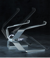 Soporte de Aluminio para Portátil OEM de Fábrica, Ajustable, Elevador de Escritorio Universal para Portátiles de 17.3 Pulgadas