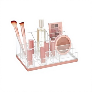 Trending Design Clear Acrylic <b>Desk</b> Organizer Customized Size Rectangle Shape Cosmetic <b>Desk</b> Organizer In Bulk - Product Image 1