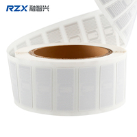 Tamaño personalizado pasivo 860-960 MHz Higgs 9 UHF Chip RFID rollo de papel inteligente UHF RFID etiqueta/pegatina/etiqueta H9 9654/9503/9662/9640 etiqueta