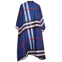 Vinnie Cape de coiffeur et de coiffeur en coton et polyester imperméable pour salon de coiffure