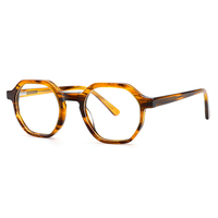 Nouvelle monture optique en acétate à bordure complète, lunettes modernes avec logo personnalisé, unisexe, pour un usage quotidien, en stock