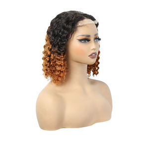 วิกผมแท้แบบไม่ต้องใช้กาว  ถอนขนและตัดแต่งทรงล่วง<span class=keywords><strong>หน้า</strong></span>  <span class=keywords><strong>ทรง</strong></span>บ๊อบลอนลึก  วิกผมแท้พร้อมเชือกผูกปิด<span class=keywords><strong>ผม</strong></span> 2x6 สำหรับผู้เริ่มต้น  ความหนาแน่น 180% - Product Image 5