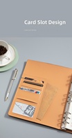 Carnet de notes A4 personnalisé OEM, 100 feuilles, à feuilles mobiles, en cuir thermochromique, avec fermeture magnétique, couleur unie nostalgique, pour le bureau