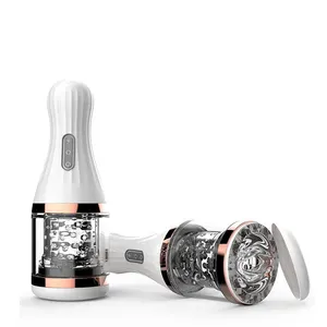 7 частот интеллектуальное вращение влево и вправо наружное произношение без рук Мужская чашка для мастурбации - Product Image 1