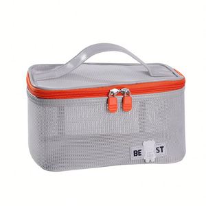 Custom Logo <b>Clear</b> Tote Travel <b>Toiletry</b> <b>Bags</b> Waterproof Makeup PVC Cosmetic <b>Bags</b> Zipper Closure Stylish Nylon Bathroom <b>Bag</b> - Product Image 2