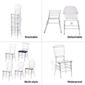 Venta al por mayor moderno italiano plástico transparente boda decoración Sillas Para Fiestas resina transparente Fénix Fiesta Sillas - Product Image 2