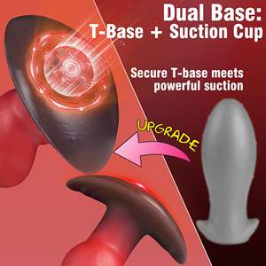 Tapón Anal Grande con Nudo Enorme, Consolador con Ventosa, Juguetes Sexuales de Silicona para Adultos, 100% Impermeable, Ecológico, de Fantasía - Product Image 4