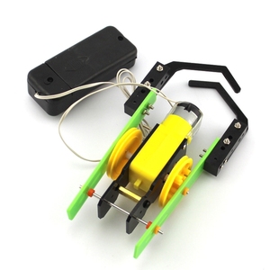 Kit d'ingénierie éducatif STEM DIY OKYN-G6845 Robot chenille en plastique télécommandé par fil pour enfants - Product Image 1
