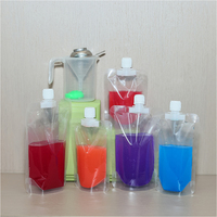 Pochettes souples à bec verseur en plastique recyclable personnalisées en usine, 80 ml, 100 ml, pour emballage de liquides, sacs à bec verseur réutilisables