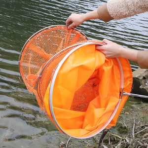 Filet de pêche en maille, revêtement en acier inoxydable, Double anneau de protection pour empêcher le matériel de poisson suspendu - Product Image 3