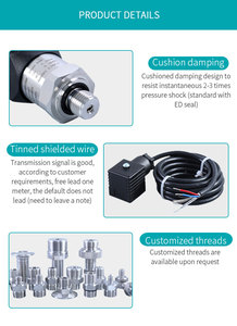 Aice SAC-PCM300DT ส่งสัญญาณก๊าซแรงดันสูงระดับอุตสาหกรรมมีความแม่นยำสูง9-24VDC ป้องกัน IP65 4-20mA - Product Image 2