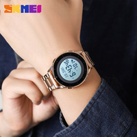 SKMEI 2300 jam tangan Digital olahraga, arloji Digital doa Muslim desain trendi bahan baja tahan karat tahan air kustom Alarm kompas Azan