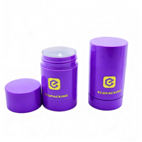 Conteneur vide pour déodorant en stick de 15 ml, 30 ml, 50 ml, 100 ml, stick rotatif, emballage pour déodorant, tube pour déodorant en stick