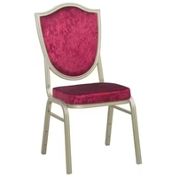 Chaises de fête de mariage de haute qualité utilisées à des fins commerciales chaise de banquet d'hôtel en fer métallique à vendre