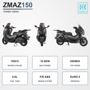 Vente en gros d'usine, maxi-scooter 150cc, moteur refroidi par eau, freins ABS, vitesse maximale de 95 km/h, démarrage sans clé, EURO 5, pour adultes - Product Image 4